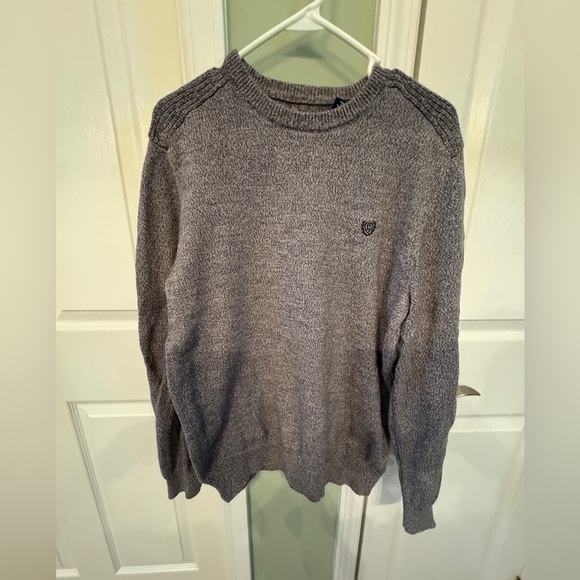 Men’s Chaps 100% cotton grey sweater large - Picture 8 of 10